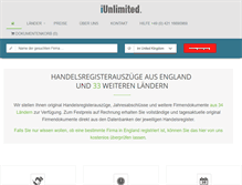Tablet Screenshot of iunlimited.de